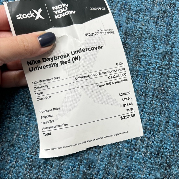 Nike Daybreak Undercover Sneakers in University Red Black - Picture 10 of 13